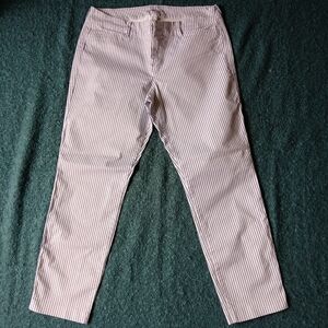 Old Navy Blue and White Pixie Chino Jeans for Effortless Style‎ Sz 10